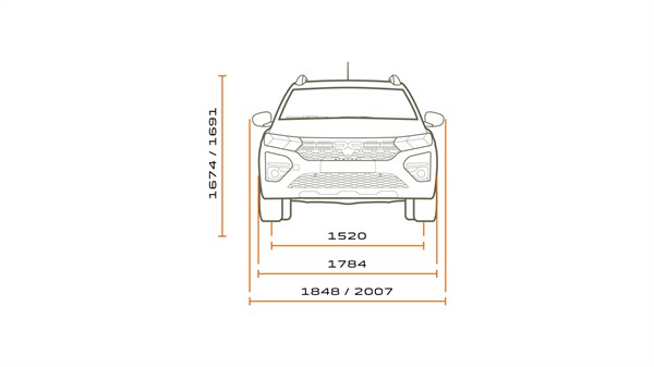 Dimensions - Dacia Jogger 7-seater